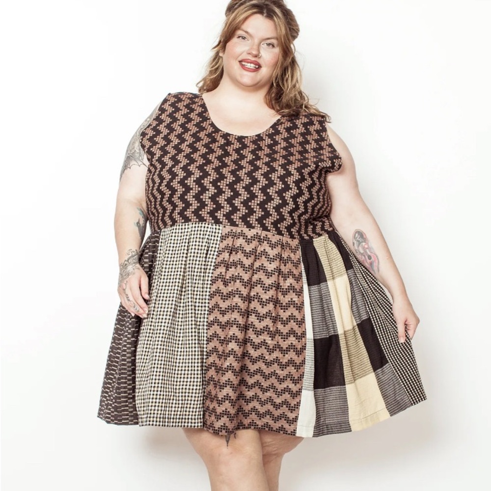 Ace & Jig Multicolor Patchwork Mini Dress
